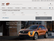 Tablet Screenshot of huskercadillac.com